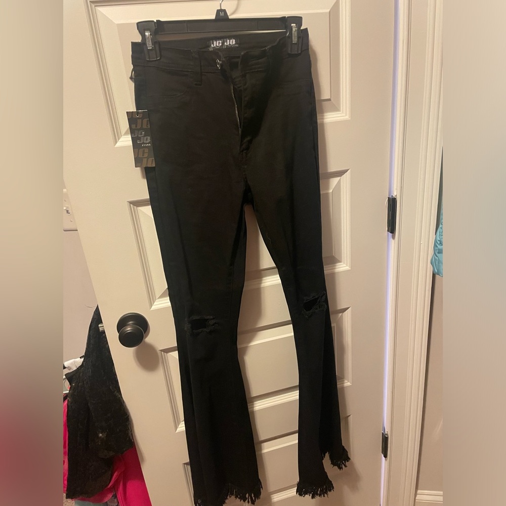JC JO SIZE SMALL BLACK FLARES